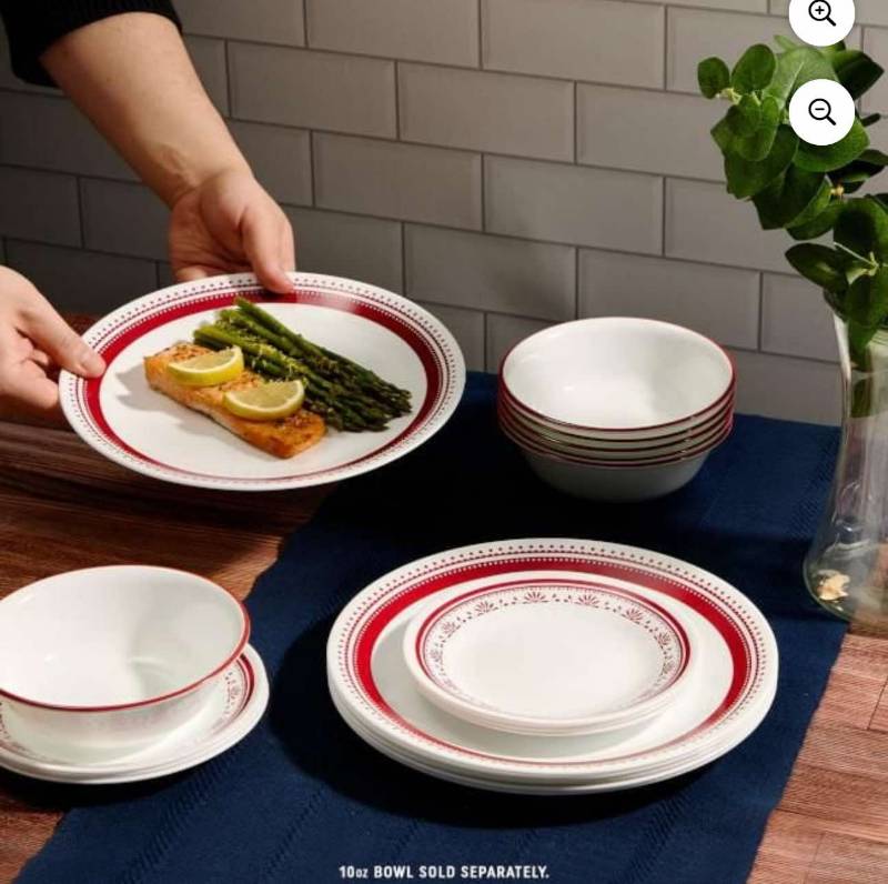 Corelle Classic 12pc Set Sadie, Corelle 12pc Set Sadie