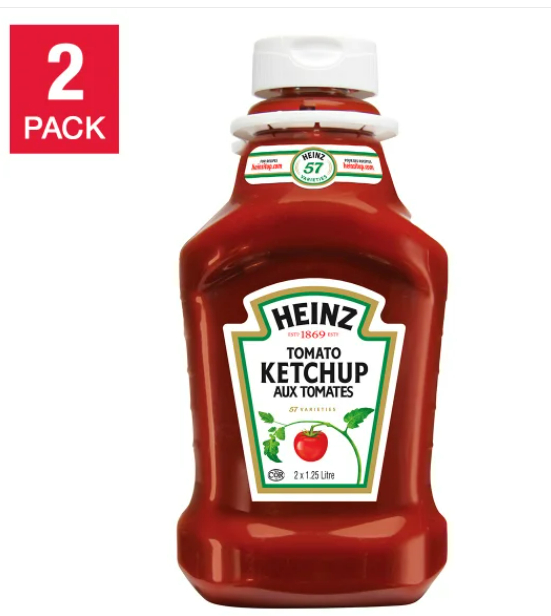 Heinz Ketchup, 2 x 1.25 L