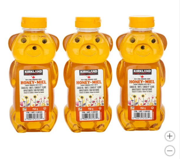 Kirkland Signature 100% Pure Liquid Honey, 3 x 750 g