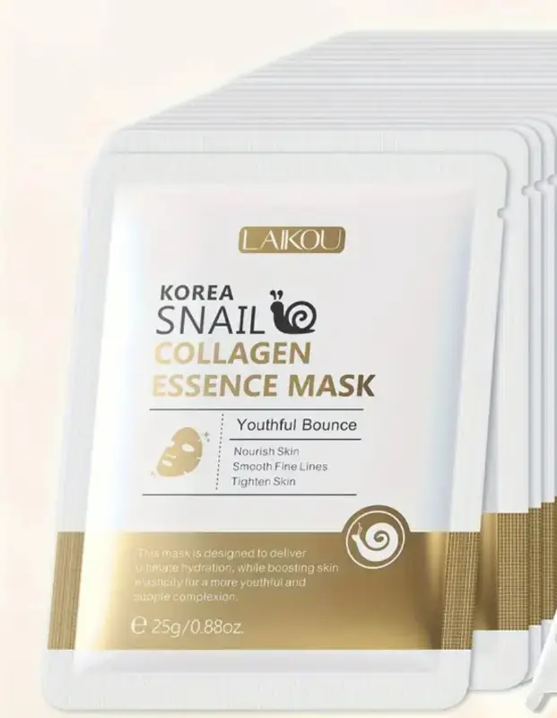 LAIKOU Snail Collagen Essence Face Mask -KOREA