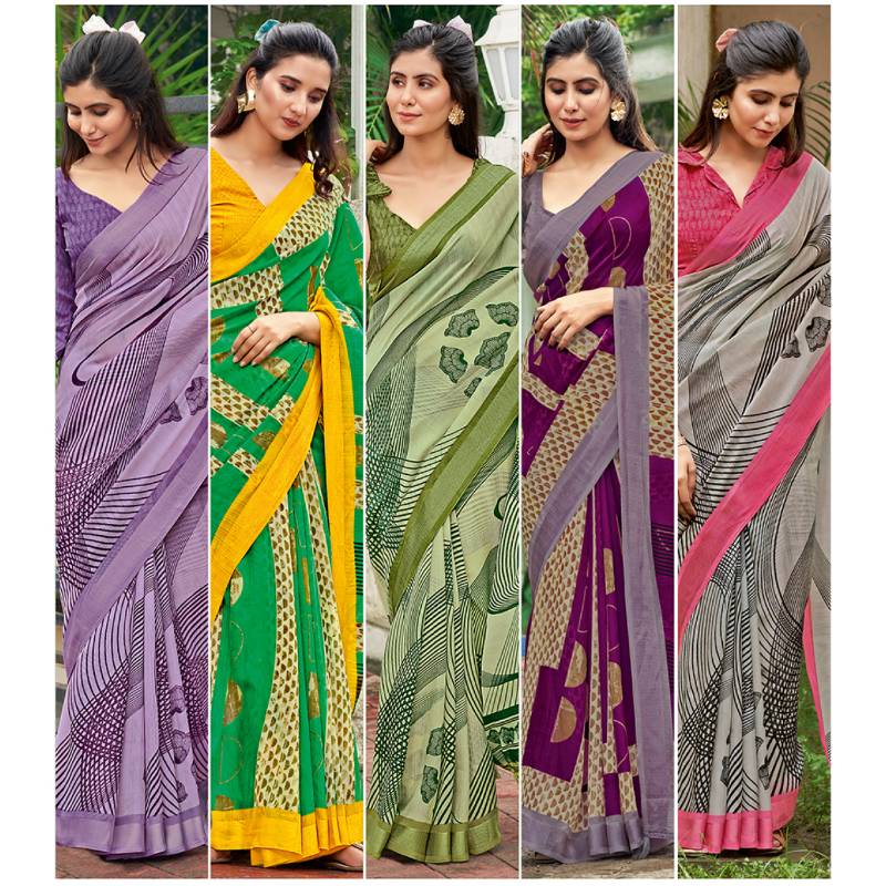 Siddhanth Weaves Saree + Blouse Piece -Shijila Prints