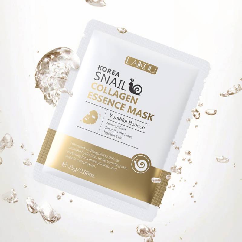 LAIKOU Snail Collagen Essence Face Mask -KOREA