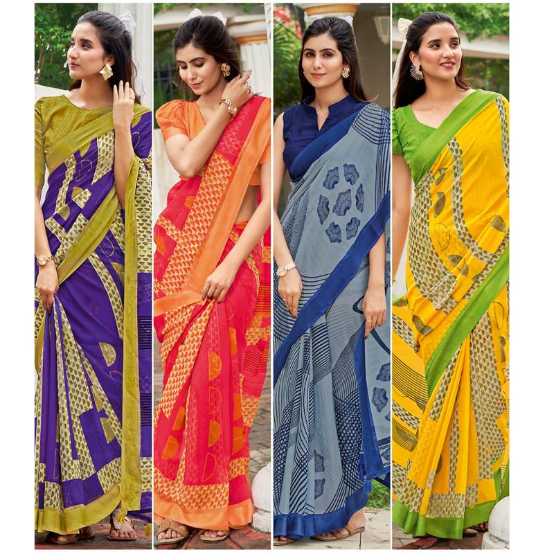 Siddhanth Weaves Saree + Blouse Piece -Shijila Prints