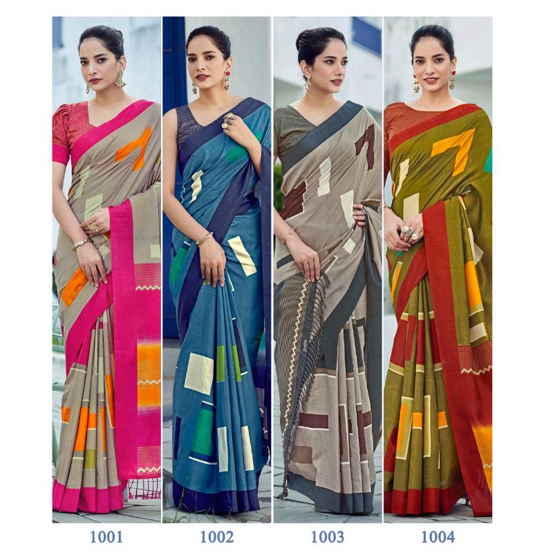 Siddhanth Weaves Saree + Blouse Piece - Eliana Prints