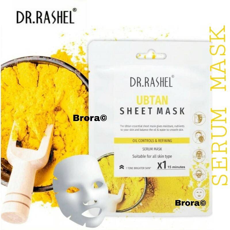 Dr.Rashel Ubtan Sheet Mask Controls Oil & Refining Serum Mask Suitable For All Skin Type
