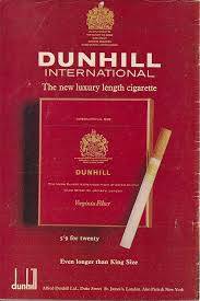 DUNHILL INTERNATIONAL 200'S