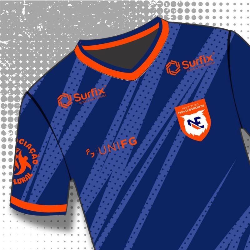 Camisa de treino INE polo UNIFG - Cor azul