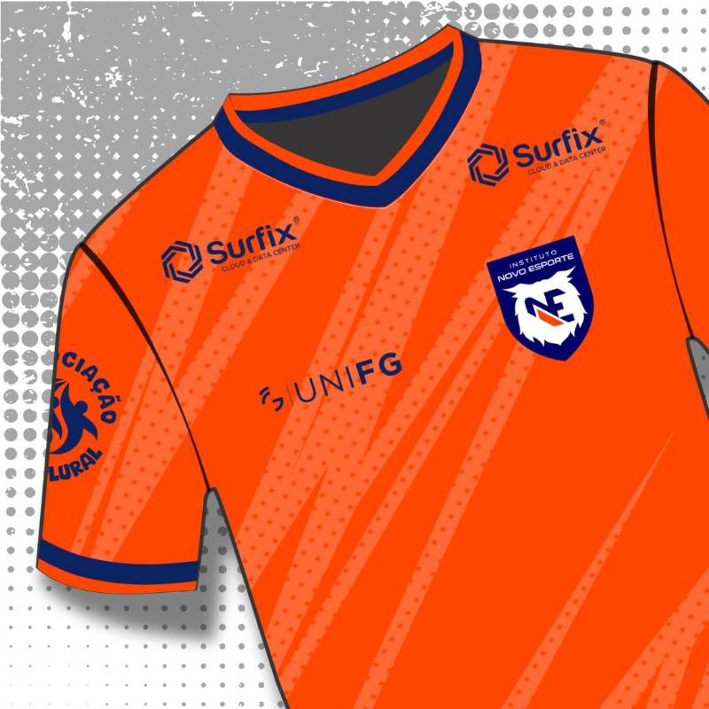Camisa de treino INE polo UNIFG - Cor laranja