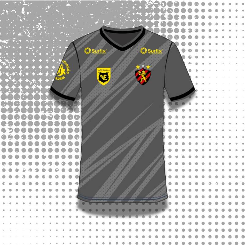 Camisa de treino INE polo Sport Clube do Recife - Cor cinza