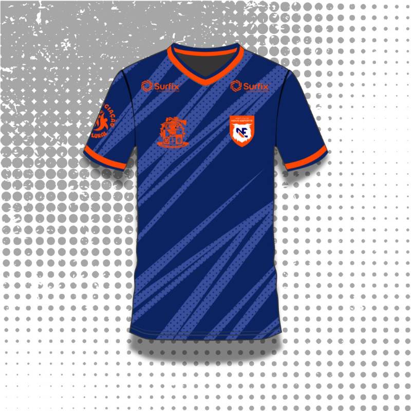 Camisa de treino INE polo Círculo Militar do Recife - Cor azul