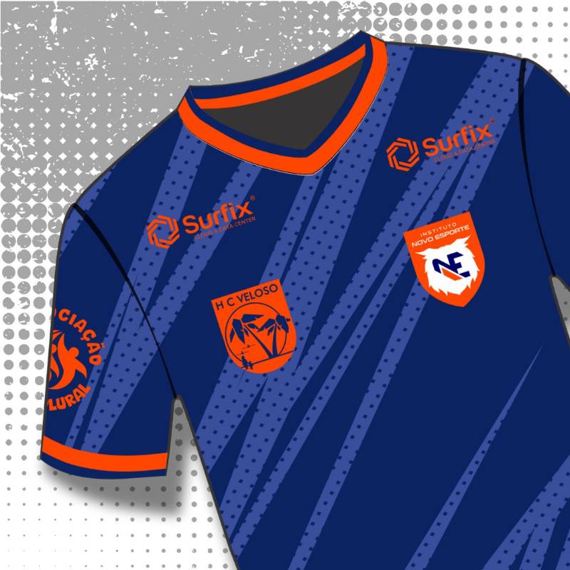 Camisa de treino INE polo Clube dos Oficiais da Aeronáutica - Cor azul