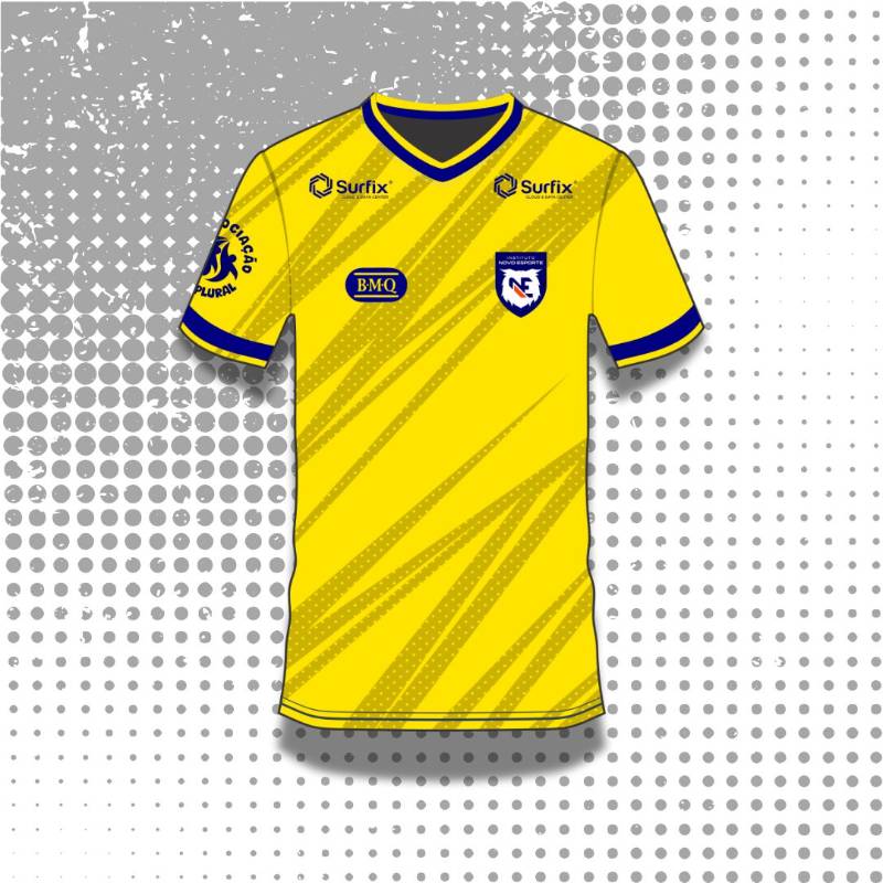Camisa de treino INE polo Escola Bem Me Quer - Cor amarela