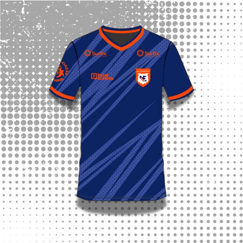 Camisa de treino INE polo Blue School - Cor azul