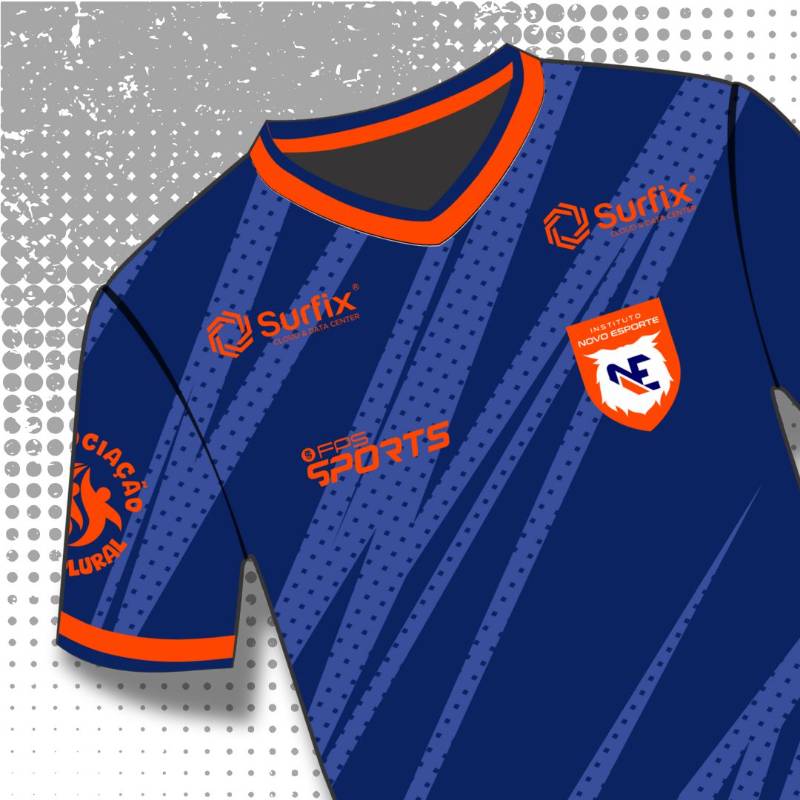 Camisa de treino INE polo FPS Sports - Cor azul
