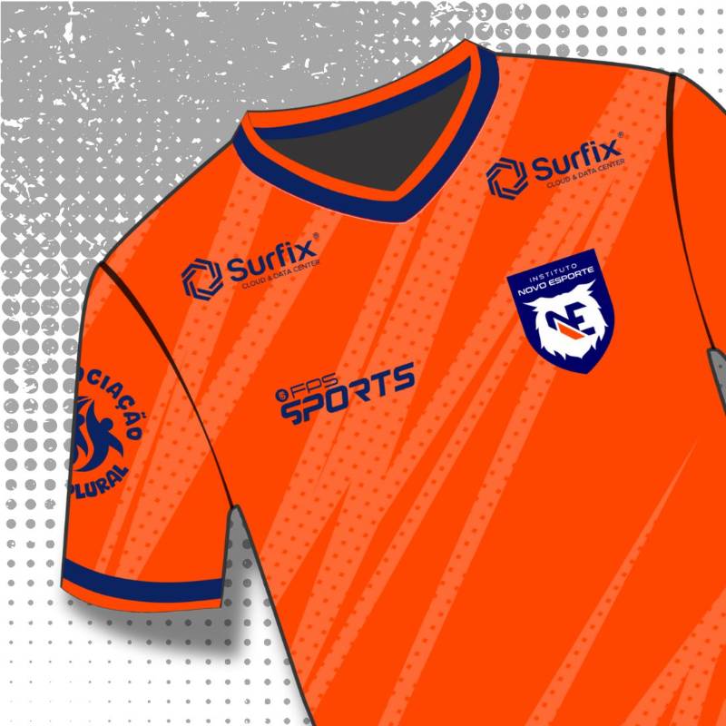 Camisa de treino INE polo FPS Sports - Cor laranja