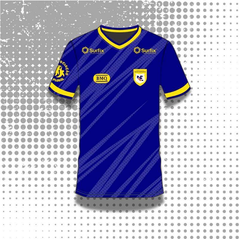 Camisa de treino INE polo Escola Bem Me Quer - Cor azul