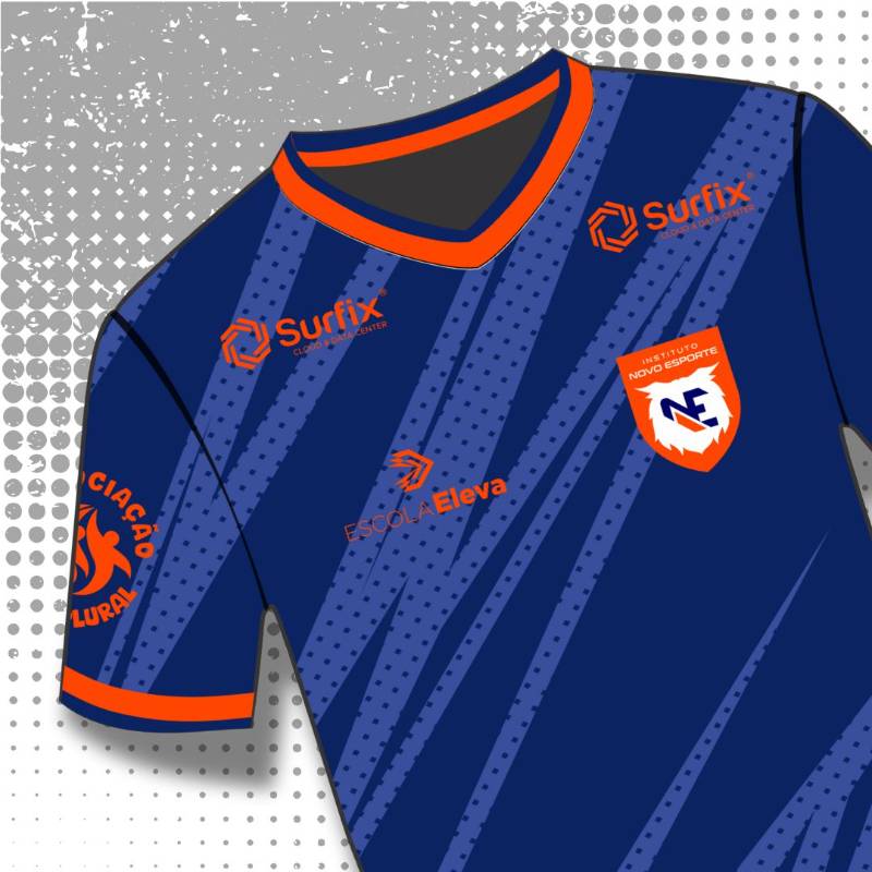 Camisa de treino INE polo Escola Eleva - Cor azul