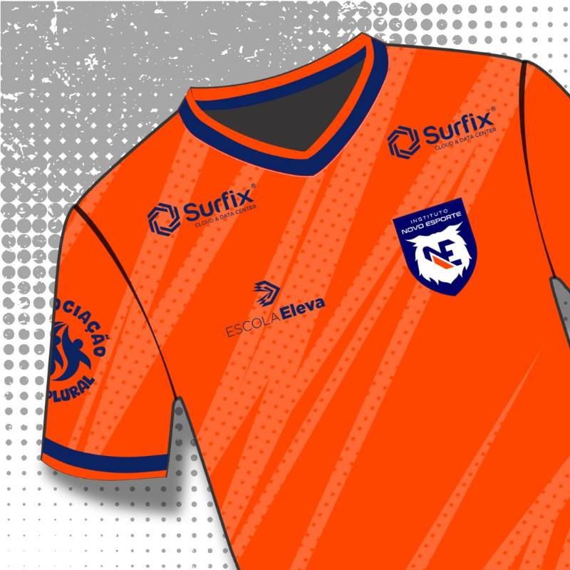 Camisa de treino INE polo Escola Eleva - Cor laranja