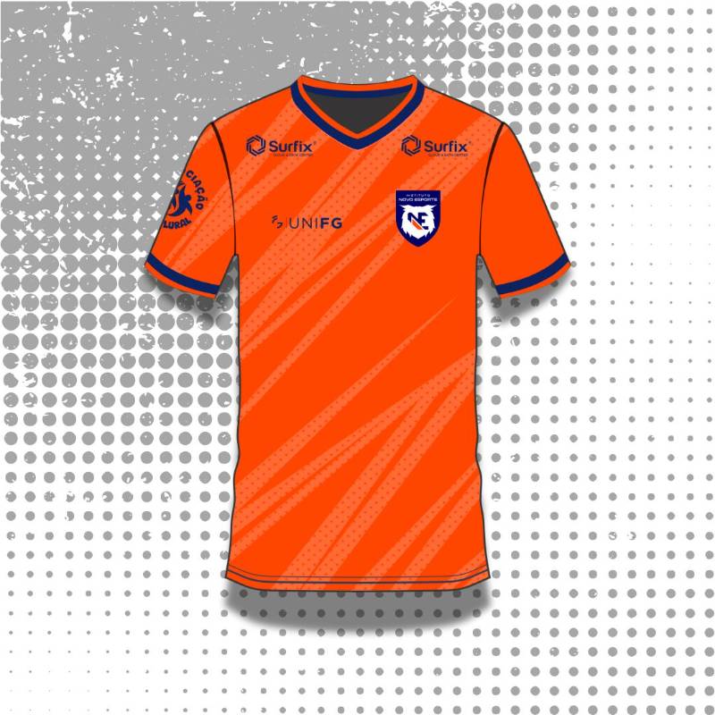 Camisa de treino INE polo UNIFG - Cor laranja