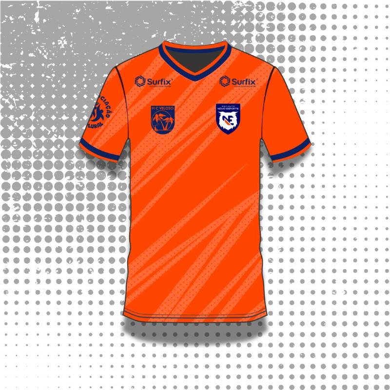 Camisa de treino INE polo Clube dos Oficiais da Aeronáutica - Cor laranja