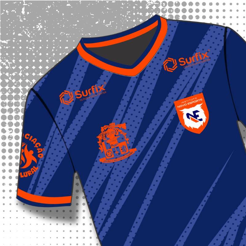 Camisa de treino INE polo Círculo Militar do Recife - Cor azul