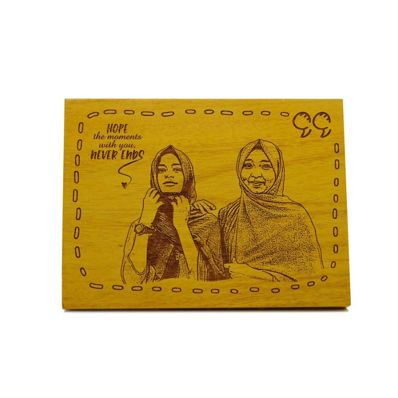 Customized Photo Carved Wooden Plaque