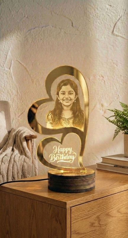 Dual Heart 3D Lamp Valentine's Day Special