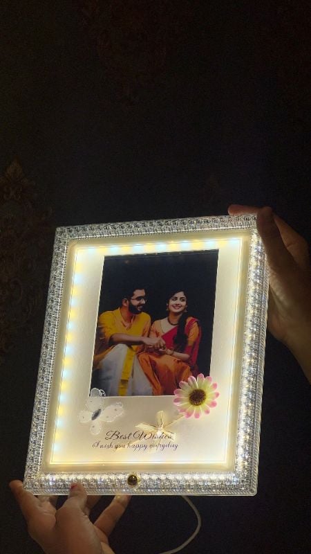 Single Flower LED Frame