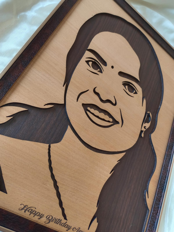 Wood portrait