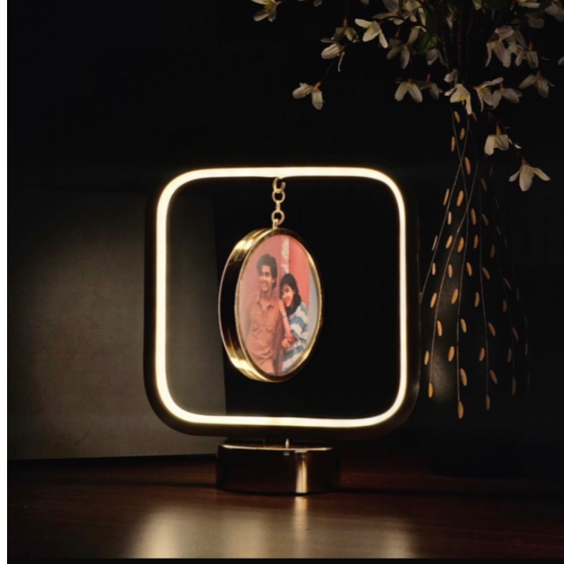 Lamp mirror Square Round