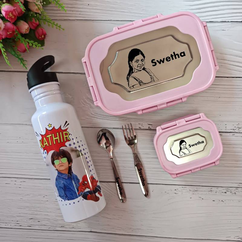 Tiffin Box Set Pink