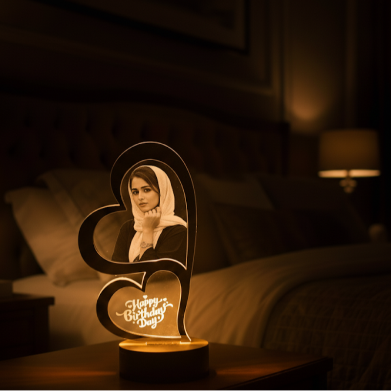 Dual Heart 3D Lamp Valentine's Day Special