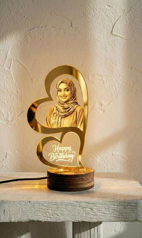 Dual Heart 3D Lamp Valentine's Day Special