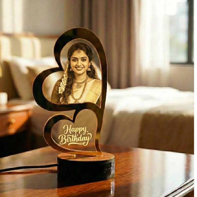 Dual Heart 3D Lamp Valentine's Day Special