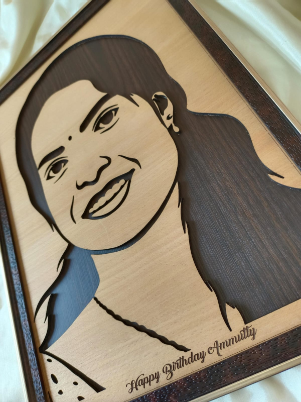 Wood portrait