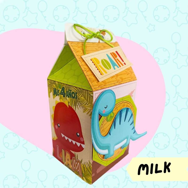 Caja Milk 3D