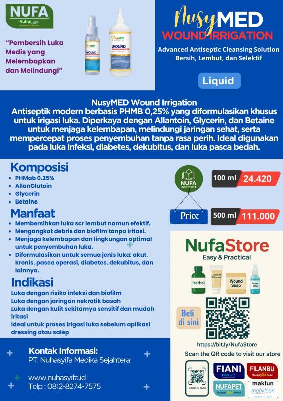 Nusymed Wound Irigation (PHMB) 100ml (Jeruk)