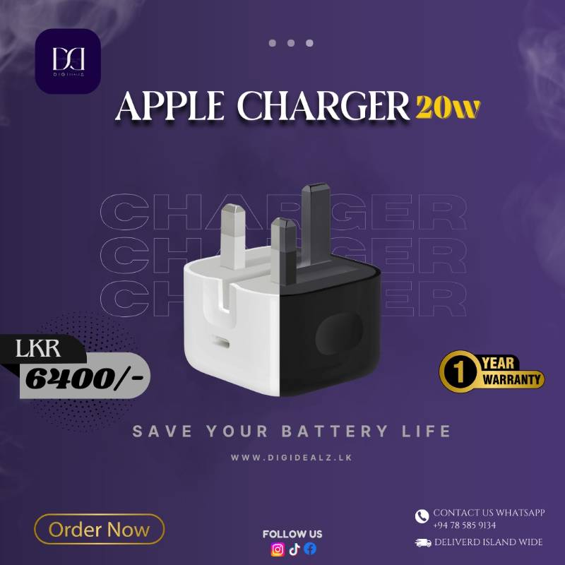 Apple 20w Adapter with 1 year warranty