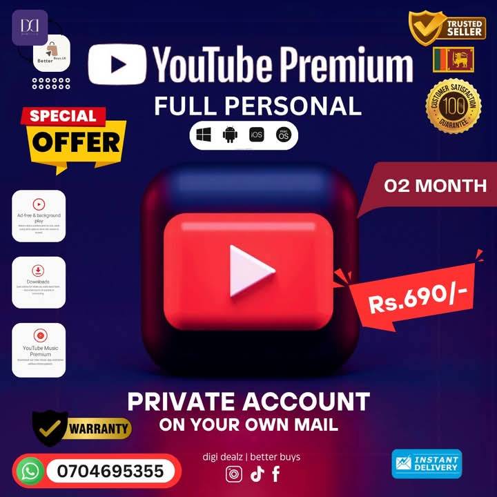 YOUTUBE PREMIUM 1 MONTH