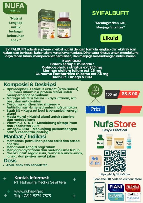 Syifalbu-Fit (Banana Flavour)