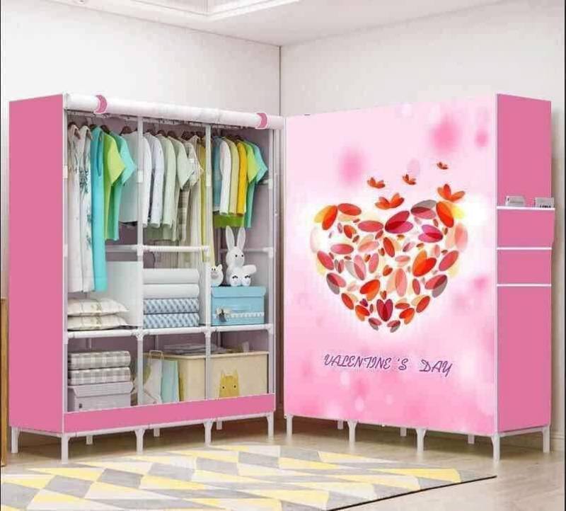 Printed 3 Door Wardrobe