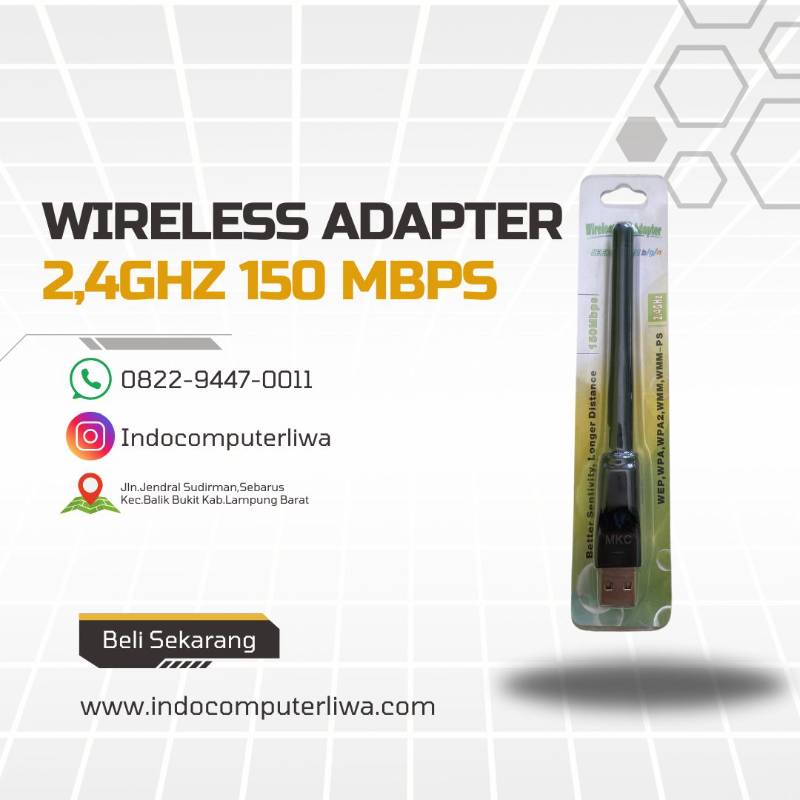 WRELESS ADAPTER 2,GHZ,150MBPS