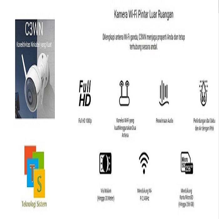 KAMERA OUTDOOR WIFI EZVIZ