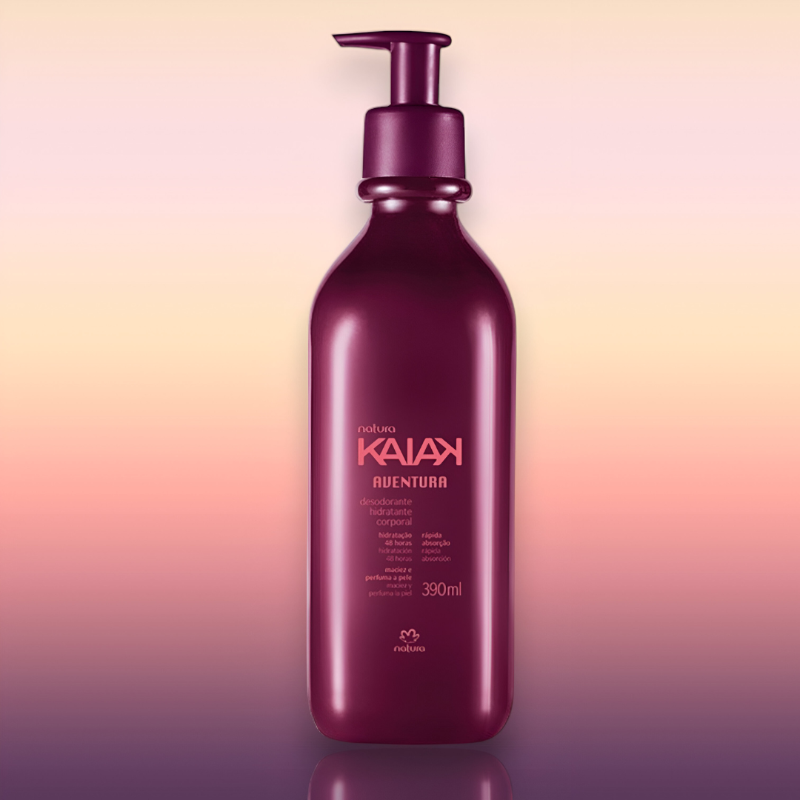 Crema Desodorante Hidratante Corporal Kaiak Aventura Femenino Natura 390 ml