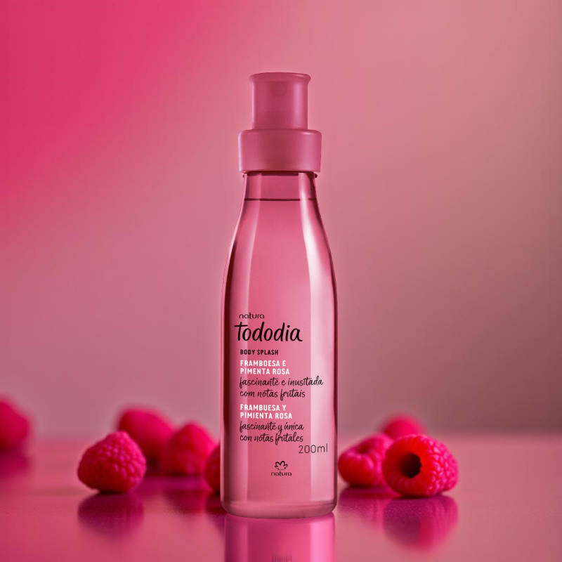 Body Splash Frambuesa y Pimienta Rosa 200 ml