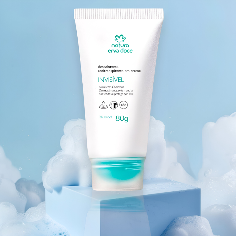 Desodorante en Crema Invisible Erva Doce 80 gr