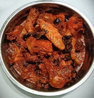 Red Rice Enzyme Chicken