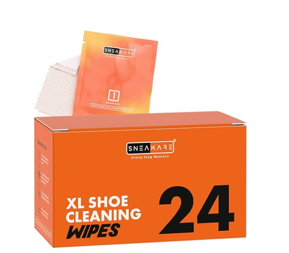 SNEAKARE Premium XL Shoe Cleaning Wipes (20x20 cm) – Travel-Friendly, Quick Drying, Mess-Free Wipes for Instant Sneaker Care, Sneaker Wipes