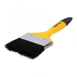 Brocha económica cerda negra 7.62 cm / 3" mango plástico pretul