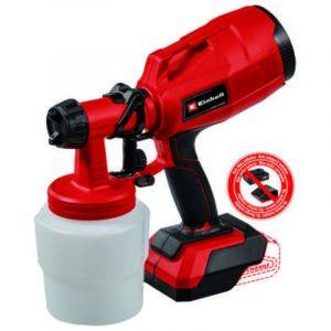 Pistola para pintar inalámbrica 18V, depósito 800ml para pintura látex, esmaltes y pulverizador